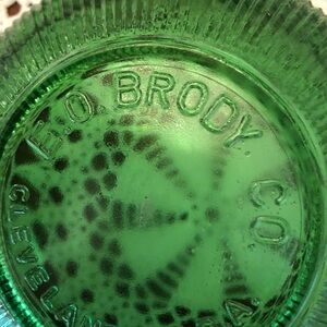 EO Brody Green Glass Bowl